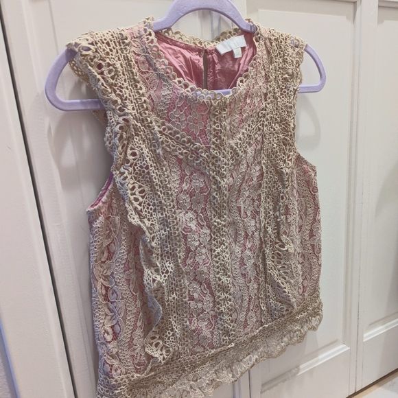 Anthropologie Eri Ali Sydney lace blouse tank top XS - Picture 4 of 9